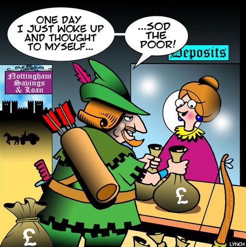 "One day I just woke up and thought to myself...sod the poor!"