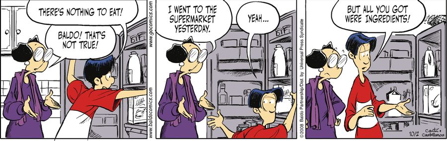 "There's nothing to eat!"
