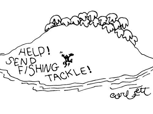 Help! Send fishing tackle!