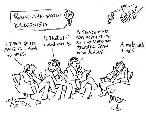 Round the World Balloonists: "I didn't quite make it. I went 36 miles."