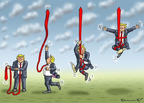 Donald Trump the acrobat