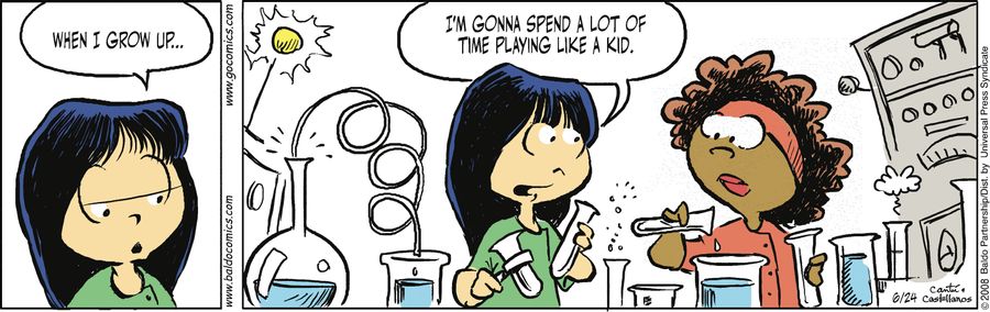 "When I grow up...I'm gonna spend a lot of time playing like a kid."