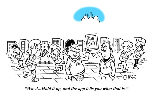 "Wow!...Hold it up, and the app tells you what that is."