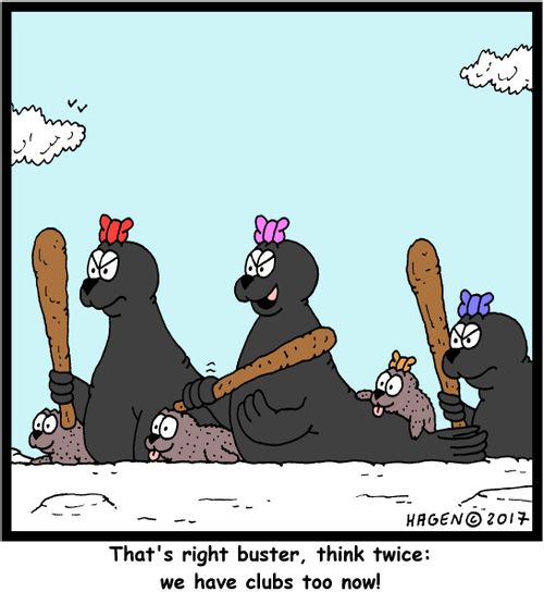 "That's right buster, think twice: we have clubs too now!"