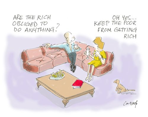 "Are the rich obliged to do anything?"