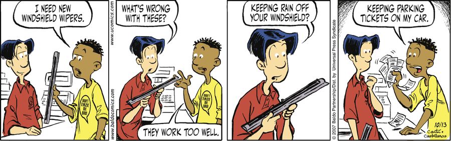 "I need new windshield wipers."