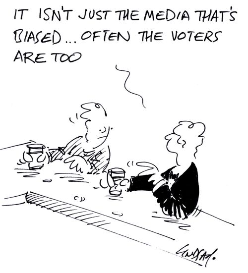 "It isn't just the media that's biased... often the voters are too."