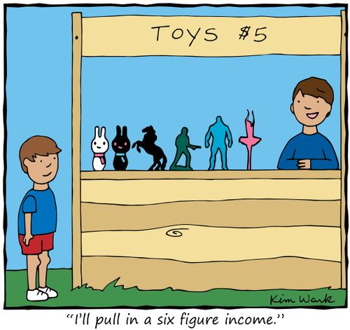 "I'll pull in a six figure income."