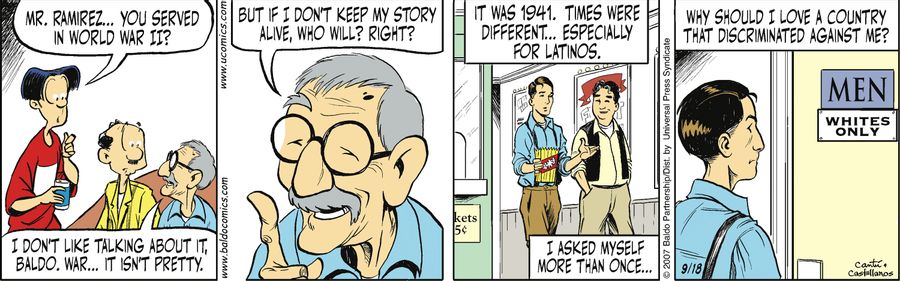 "Mr. Ramirez...you served in World War II?"