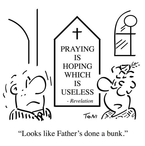 "Looks like Father's done a bunk."