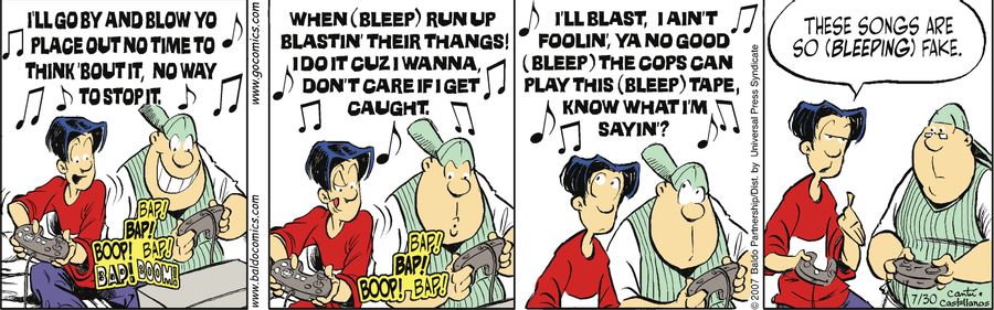 "These songs are so (bleeping) fake."