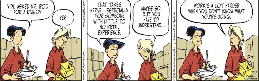 "You asked Mr. Rod for a raise?!"