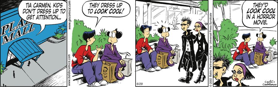 "Tia Carmen, kids don't dress up to get attention...