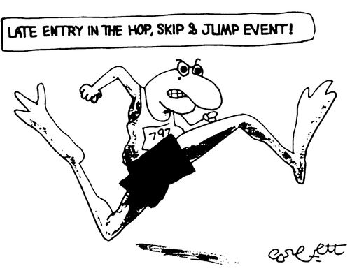 Late entry in the Hop, Skip and Jump event!