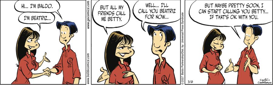 "I'm Beatriz...but all my friends call me Betty."
