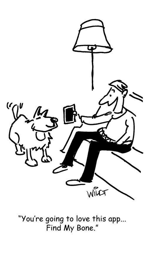 "You're going to love this app...Find My Bone."