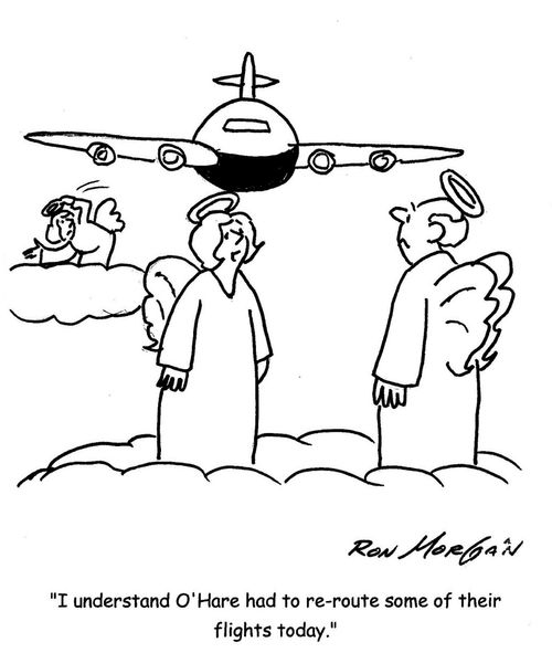 "I understand O'Hara had to re-route some of their flights today."