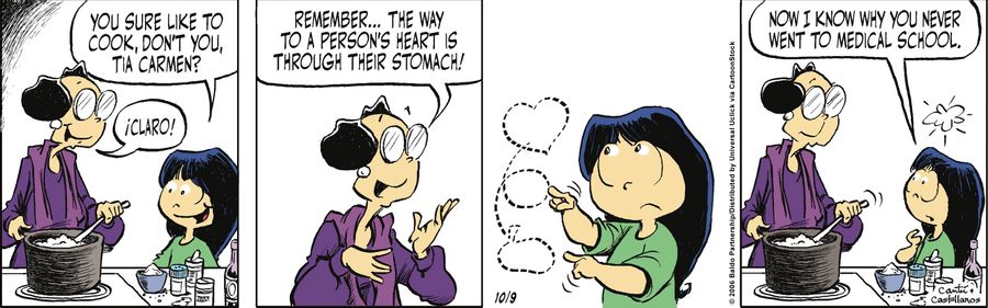 "Remember...the way to a person's heart is through their stomach!"