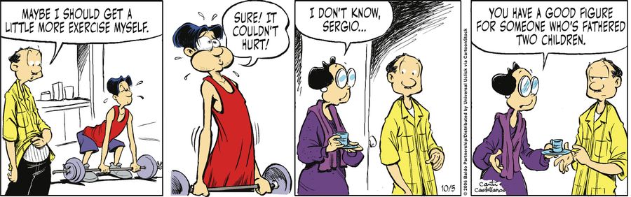 "Maybe I should get a little more exercise myself.