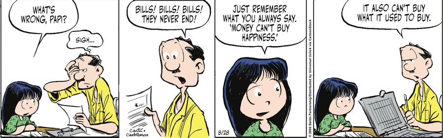 "Bills! Bills! Bills! They never end!"