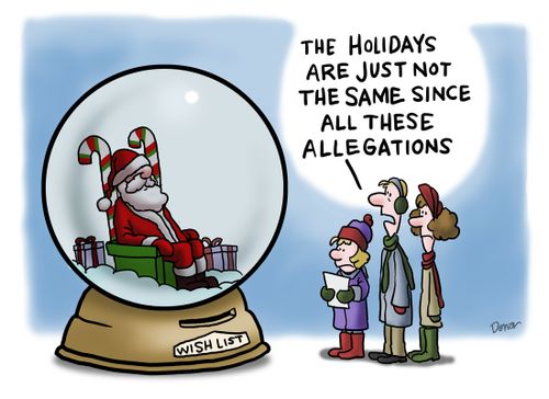 "The holidays are just not the same since all these allegations."