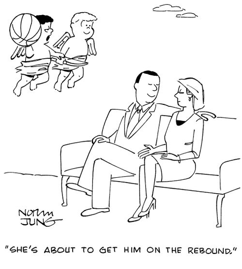 "She's about to get him on the rebound."