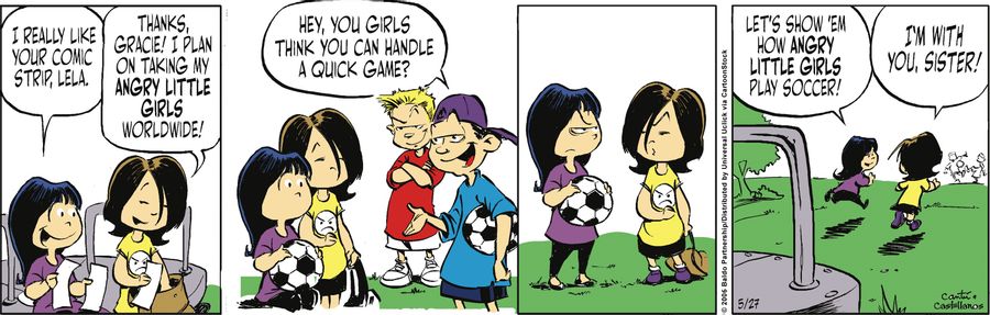 "I really like your comic strip, Lela."