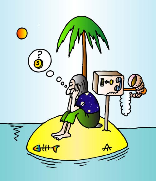 Island and man