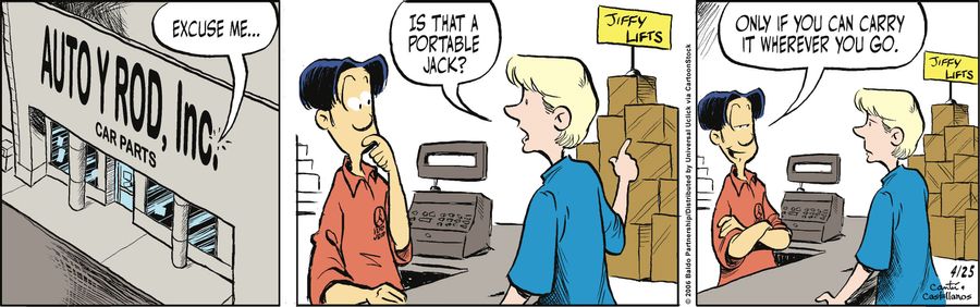"Excuse me...is that a portable jack?"