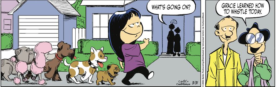 "Gracie learned how to whistle today."