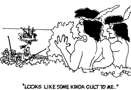 'Looks like some kinda cult to me.'