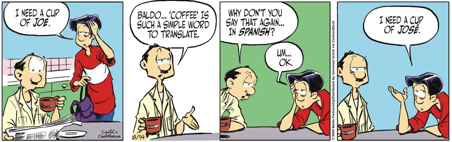 "I need a cup of Jose."