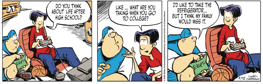 "Do you think about life after high school? Like...what are you taking when you go to college?"