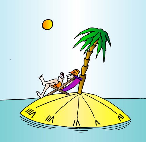 Man on Island