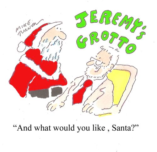 "And what would you like, Santa?"