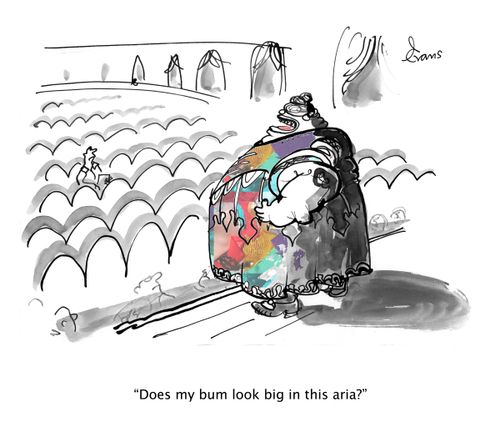 "Does my bum look big in this aria?"