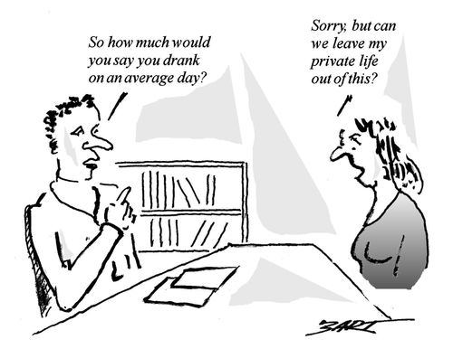 "So how much would you say you drank on an average day?"