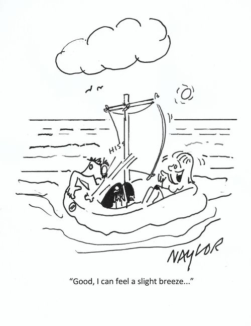 "Good, I can feel a slight breeze..."