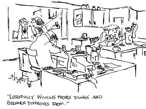 "Essentially Wilkins proves things and Brenner disproves them."