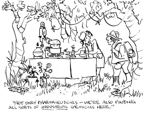 "Not only pharmaceuticals - we're also finding all sorts of industrial chemicals here."