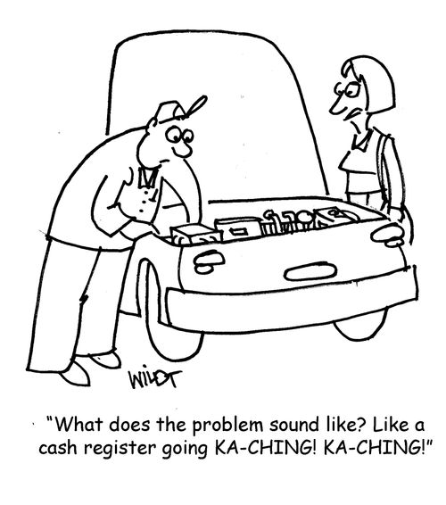 "What does the problem sound like? It sounds like a cash register going KA-CHING! KA-CHING!"