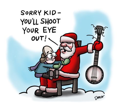 "Sorry kid - you'll shoot your eye out!"