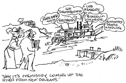 "Why, it's chemistry, coming up the river from New Orleans."