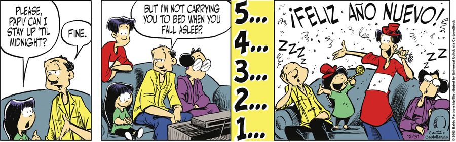 "Please, Papi! Can I stay up 'til midnight?"