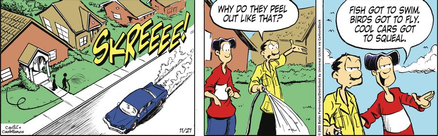 "Why do they peel out like that?"