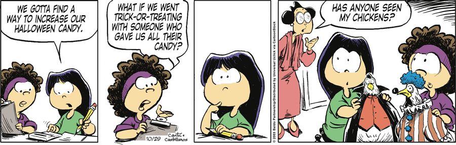 "We gotta find a way to increase our Halloween candy."