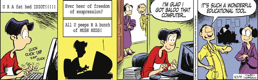 "I'm glad Baldo got that computer...it's such a wonderful educational tool."
