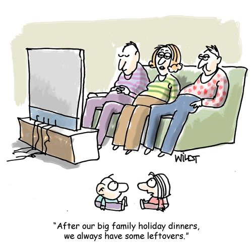 "After our big family holiday dinners, we always have some leftovers."