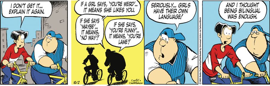 "Seriously...girls have their own language!"