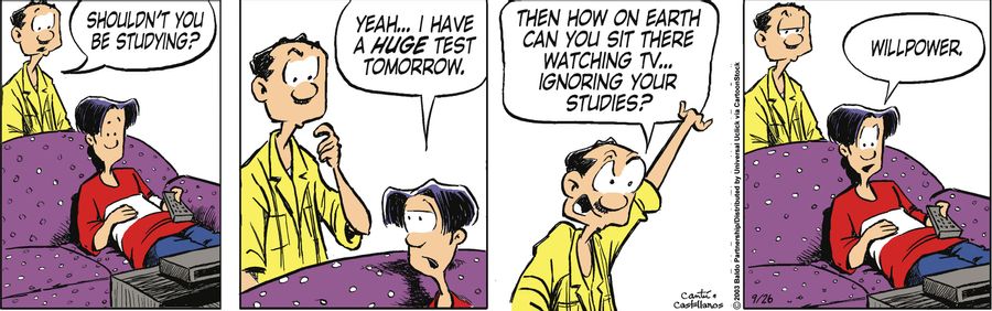 "Shouldn't you be studying?